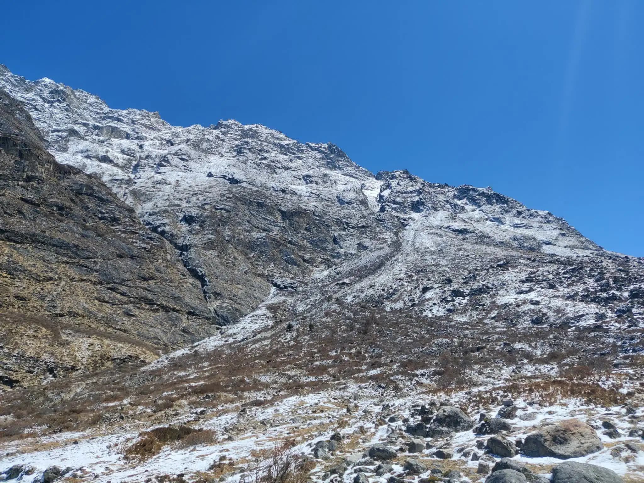 Machhapuchhre seen from the Mardi Himal ridge in the Annapurna region