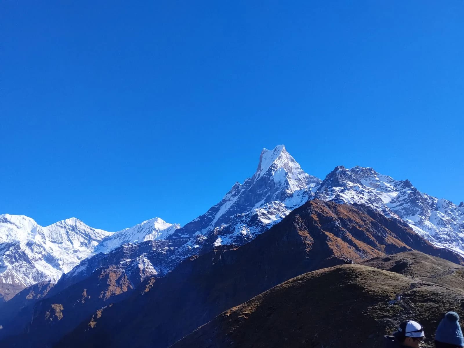 Machhapuchhre and the Mardi Himal massif from the trail to the Upper Viewpoint