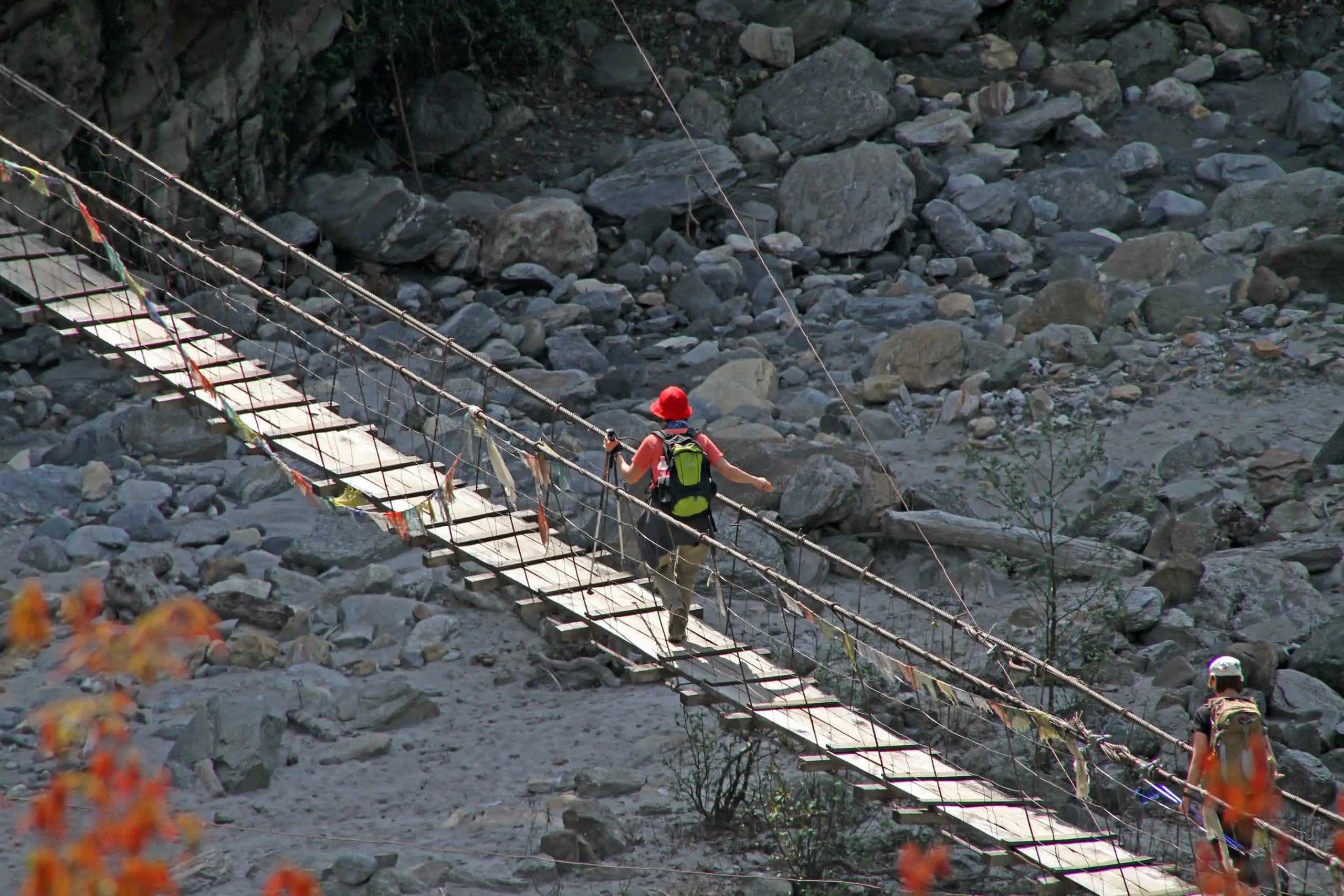 The road and trailheads to the Mardi Himal trek