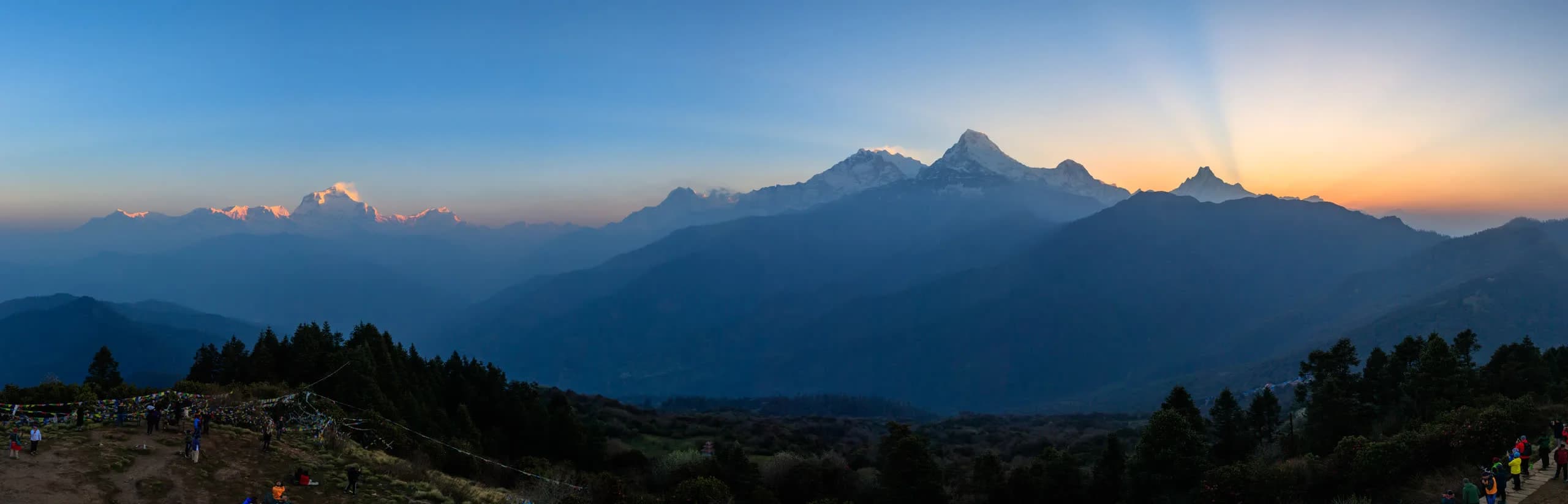 Mardi Himal ridge below Machhapuchhre in the Annapurna massif