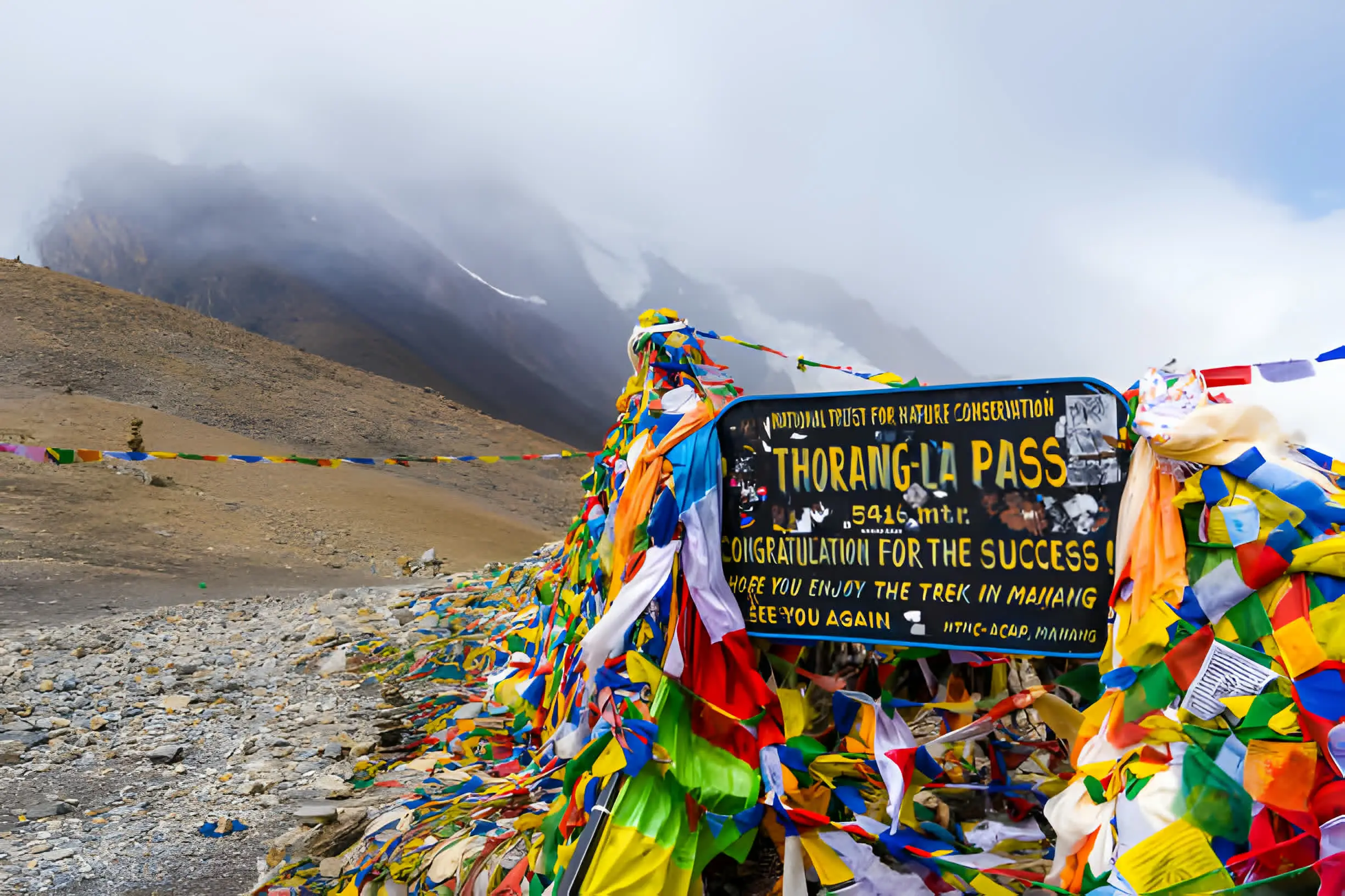 The Mardi Himal trail below the Annapurna range in Nepal