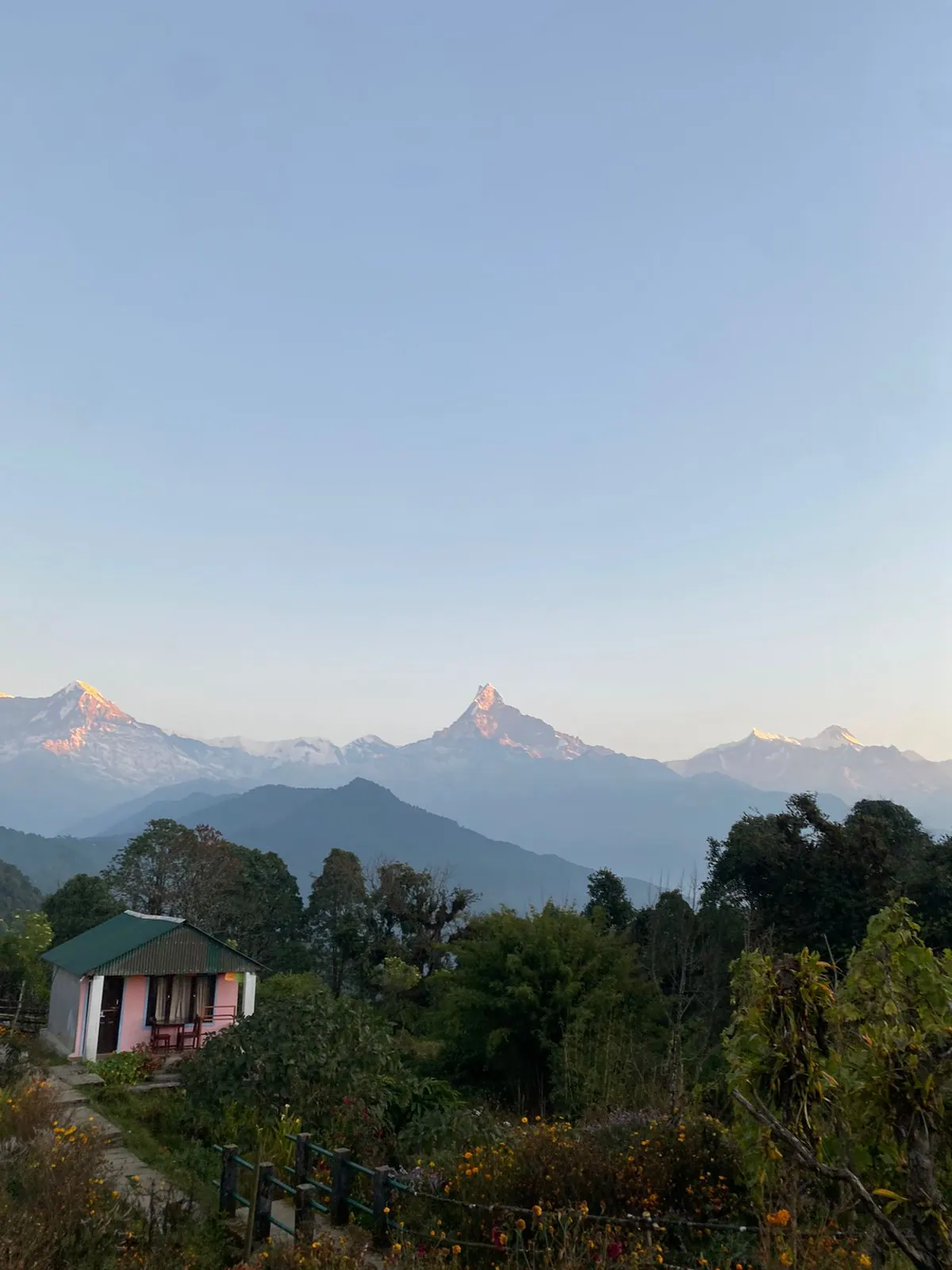 Australian Camp on the Mardi Himal trek, day 1