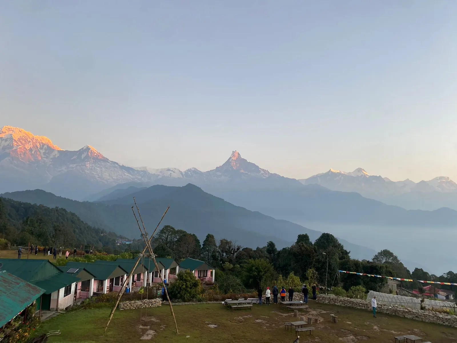 Australian Camp on the Mardi Himal trek, day 1