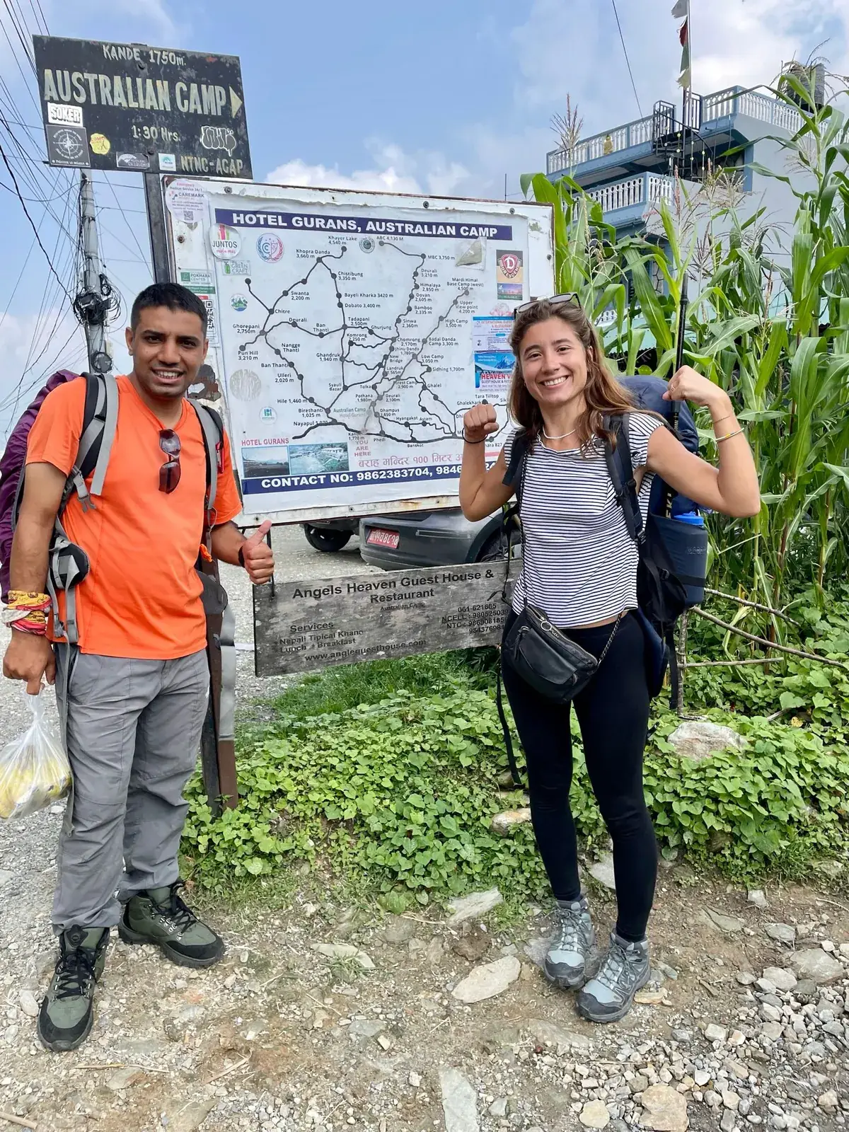 Kande on the Mardi Himal trek, day 1